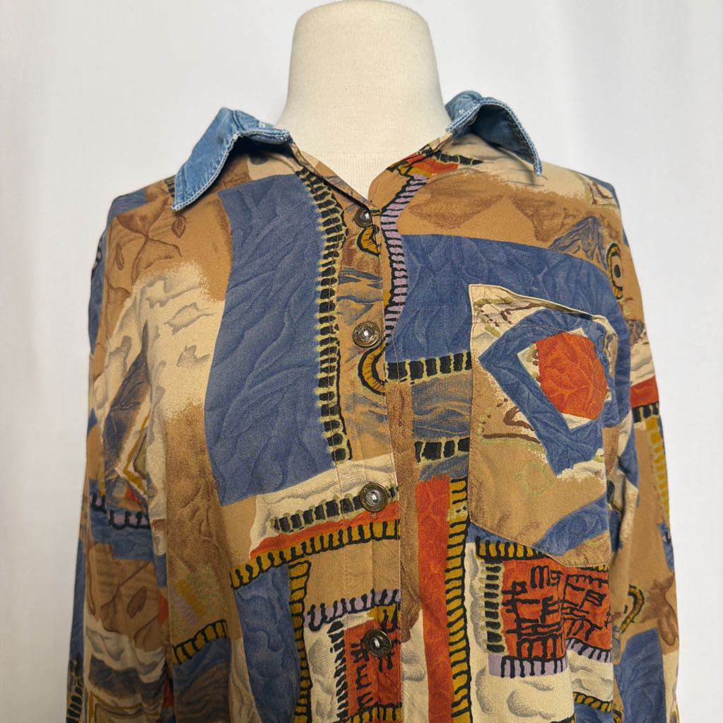 1990s No Barriers Button Up Shirt