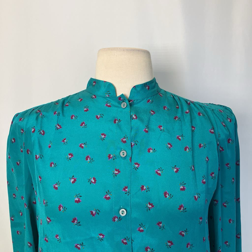 Close up of the neckline on simple white background