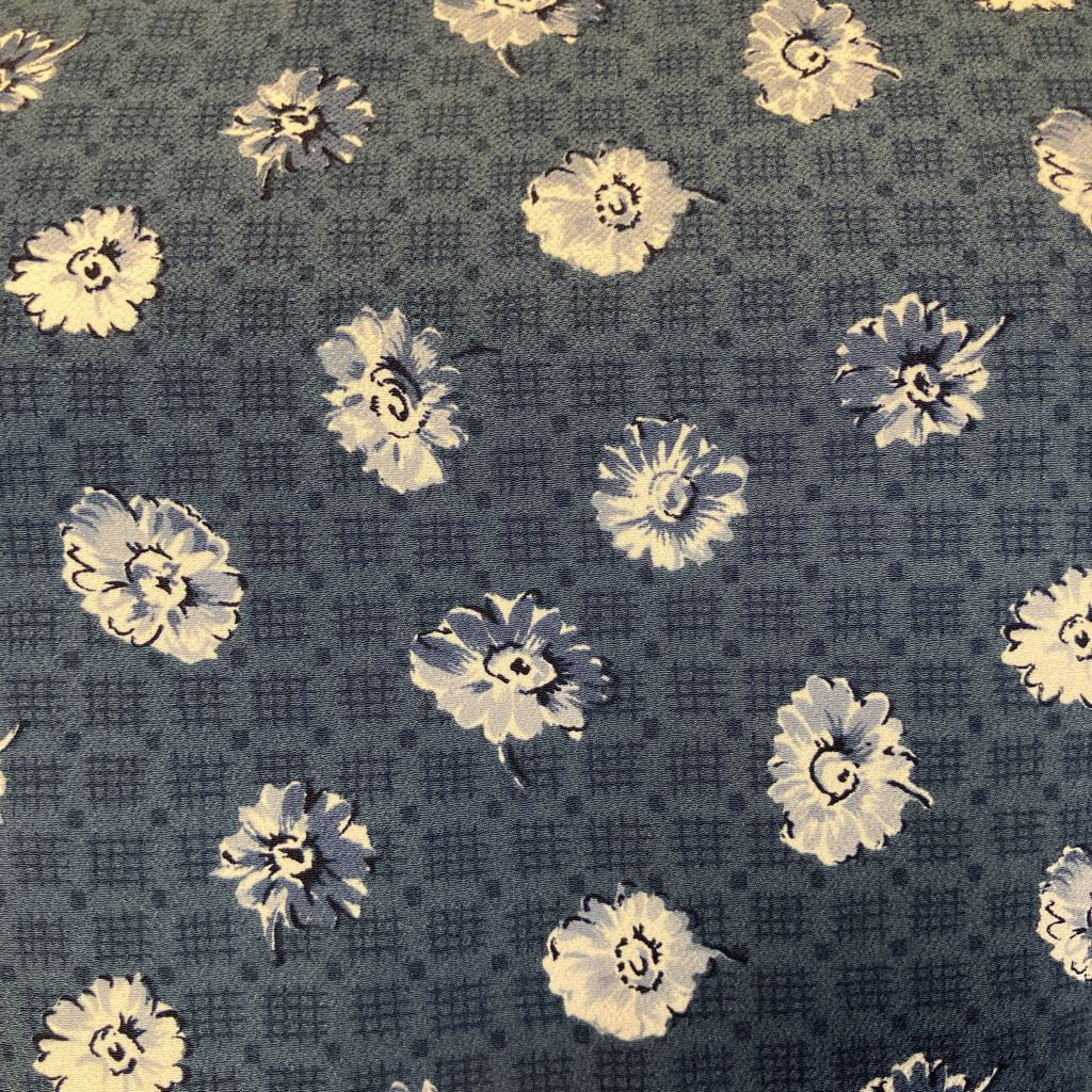 Floral pattern on a textured fabric background
