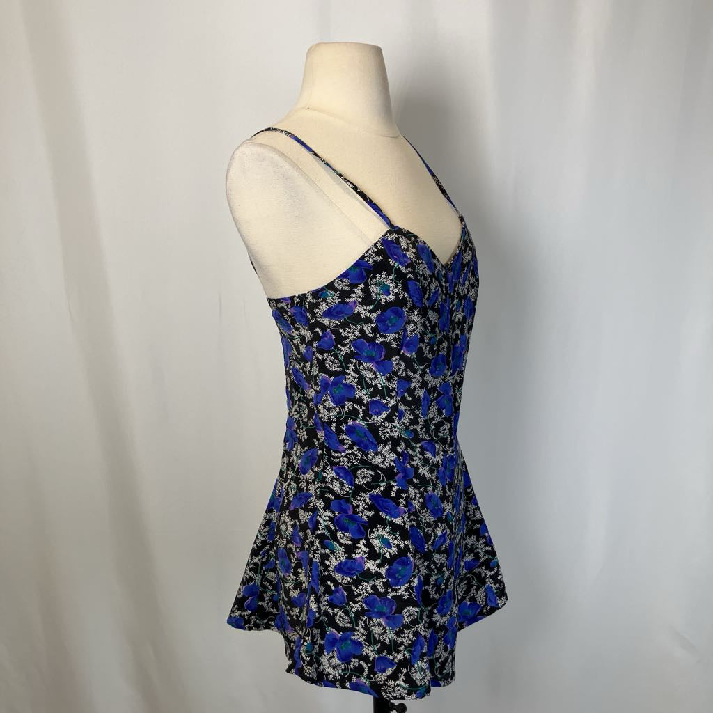 View of dress from the side on simple background