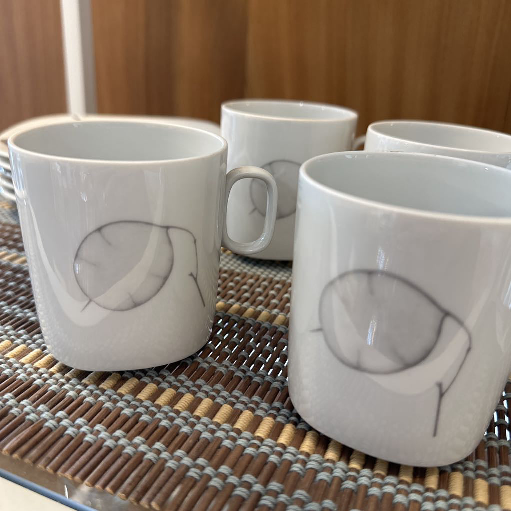 1970s MCM Gerald Gulotta for Langenthal Switzerland Espresso Coffee Service Block in Transition Shadows Set of 11 Pieces