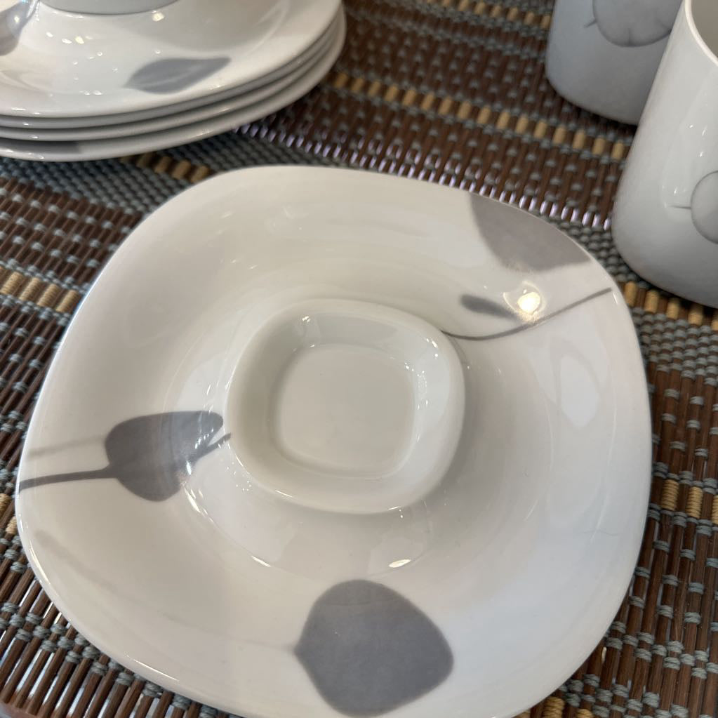 1970s MCM Gerald Gulotta for Langenthal Switzerland Espresso Coffee Service Block in Transition Shadows Set of 11 Pieces