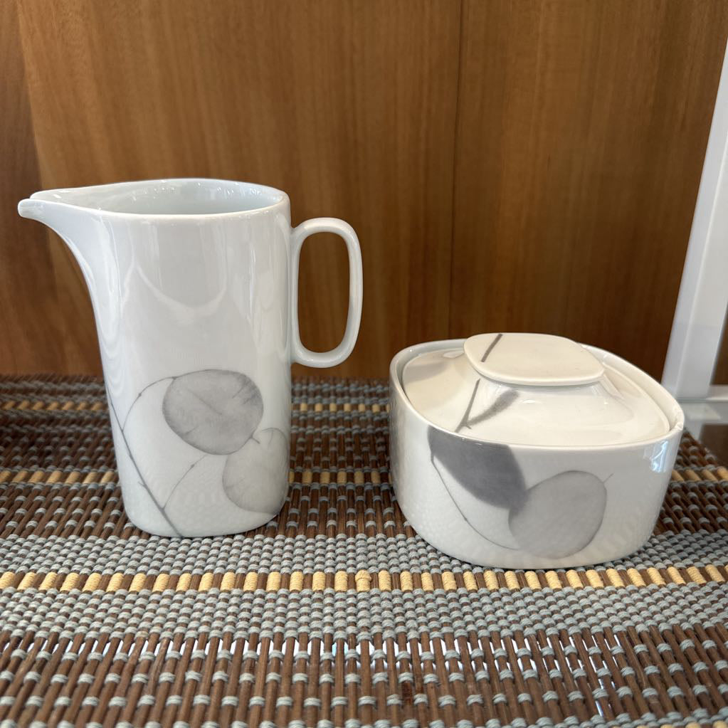 1970s MCM Gerald Gulotta for Langenthal Switzerland Espresso Coffee Service Block in Transition Shadows Set of 11 Pieces