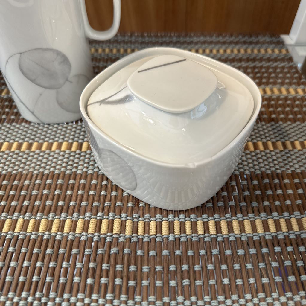1970s MCM Gerald Gulotta for Langenthal Switzerland Espresso Coffee Service Block in Transition Shadows Set of 11 Pieces