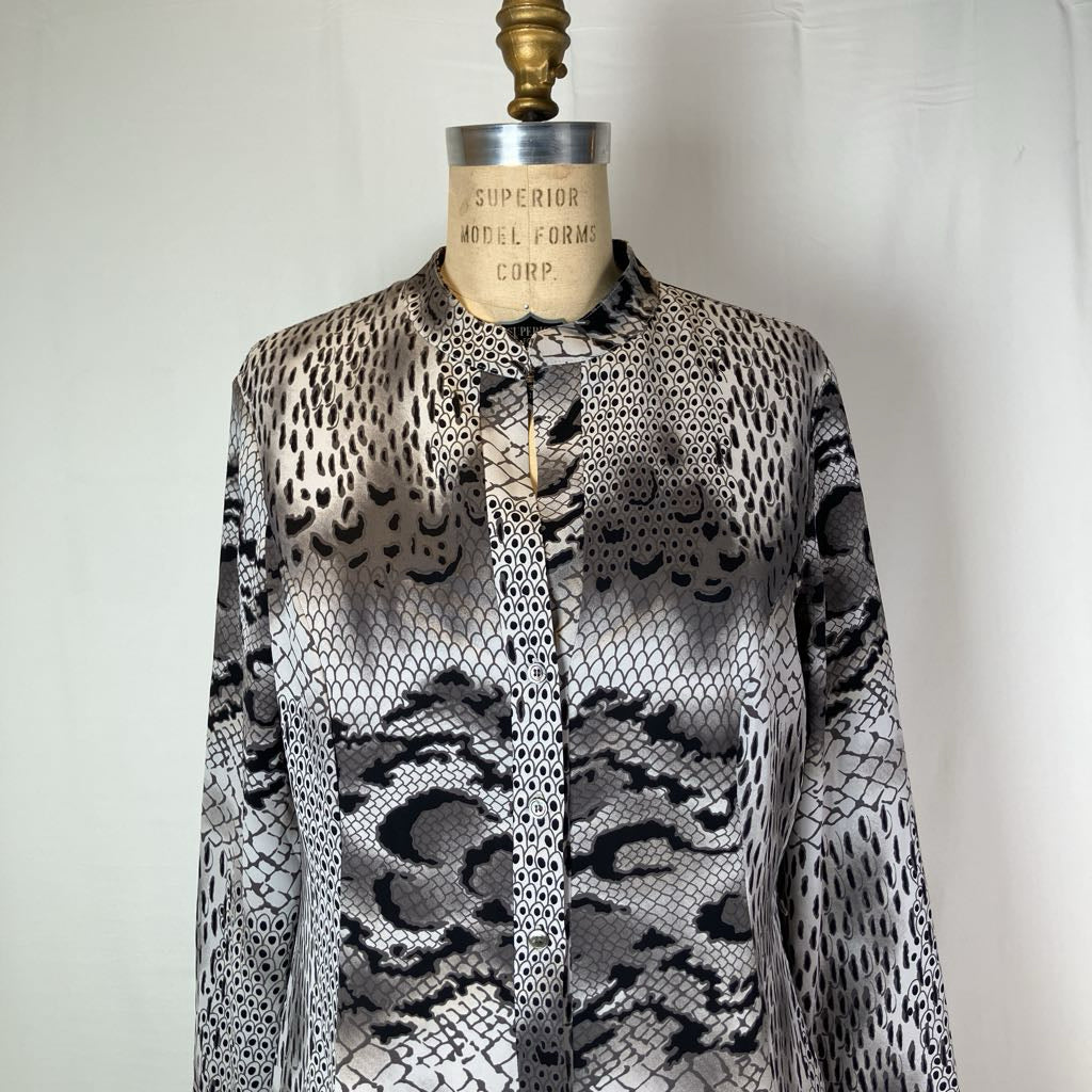 Natori Python Print Shirt Dress