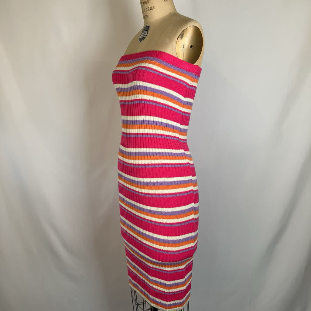 Ribbed Knitted Tube Dress