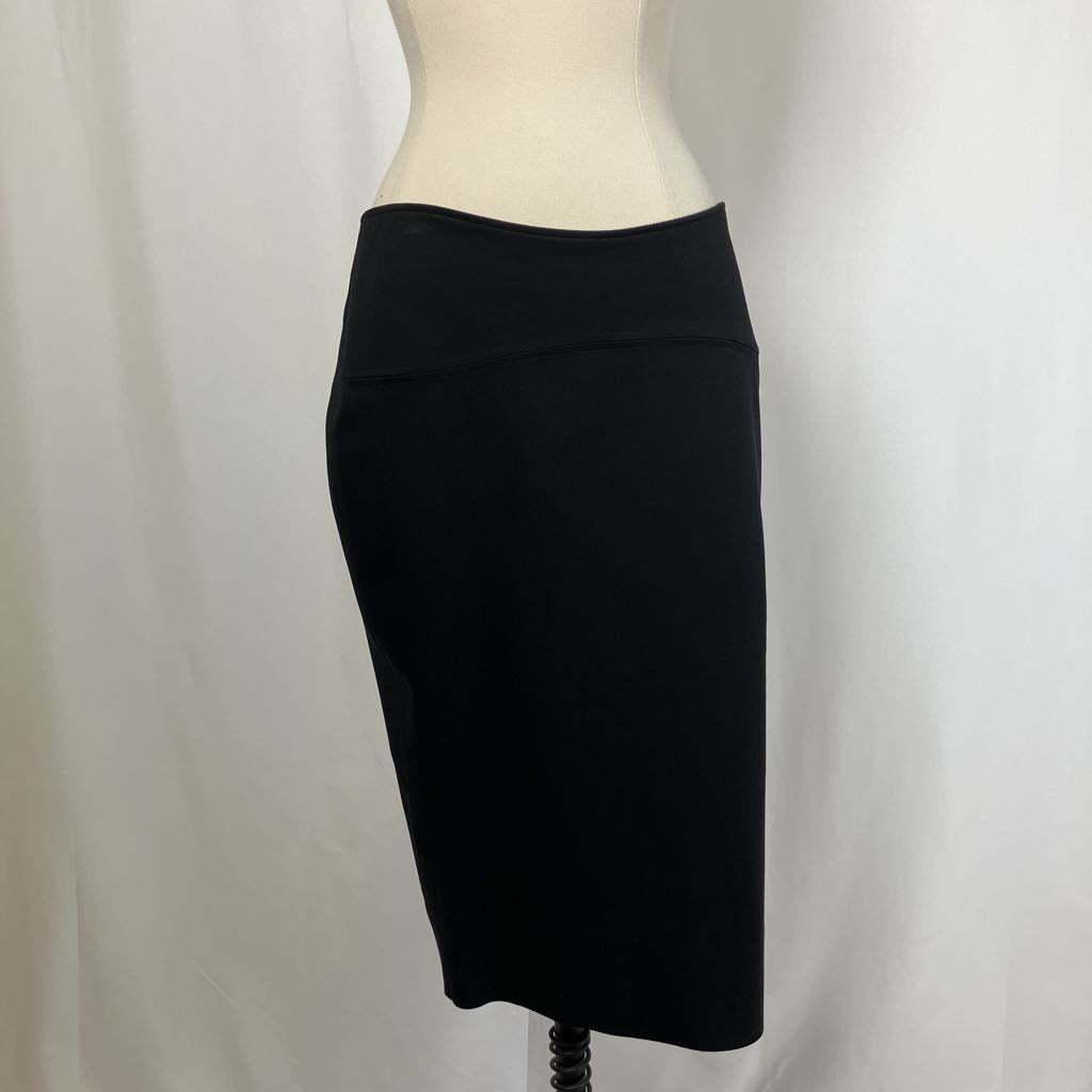 1990s Gucci Black Pencil Skirt w/ Back Side Slit