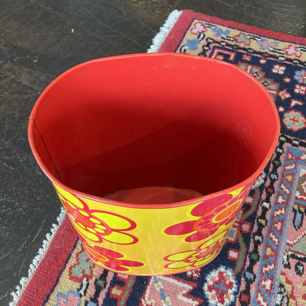 Vintage Cheinco Floral Waste Bin