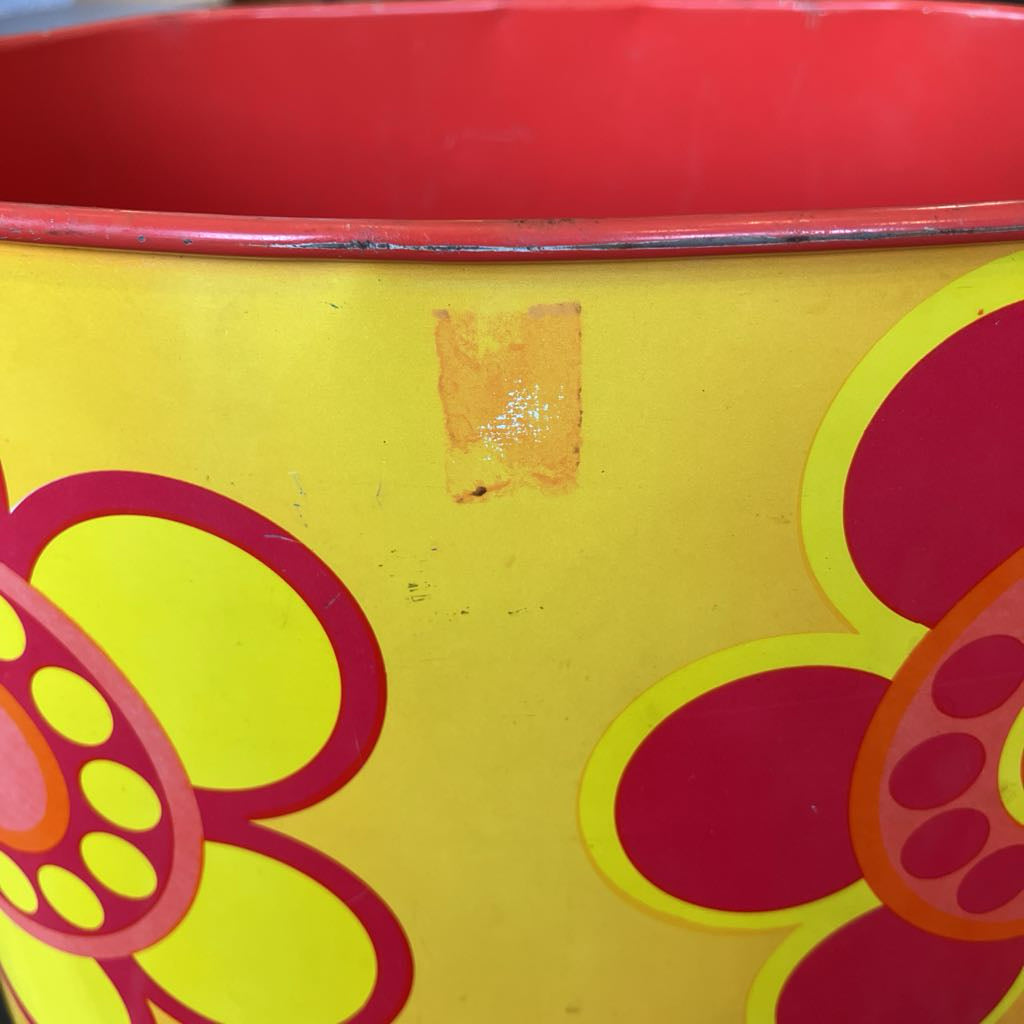 Vintage Cheinco Floral Waste Bin