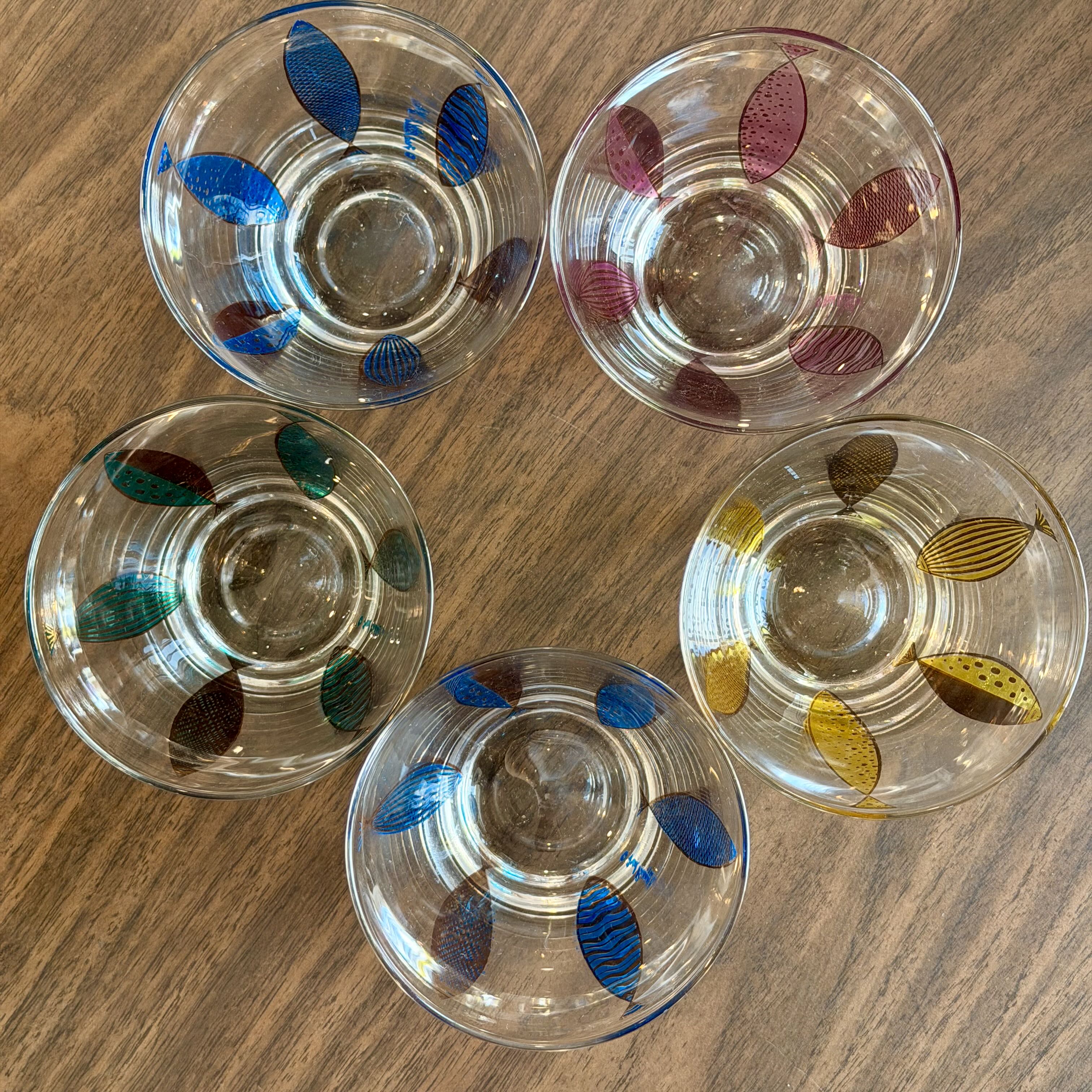 Vintage Fred Press Fish Glasses