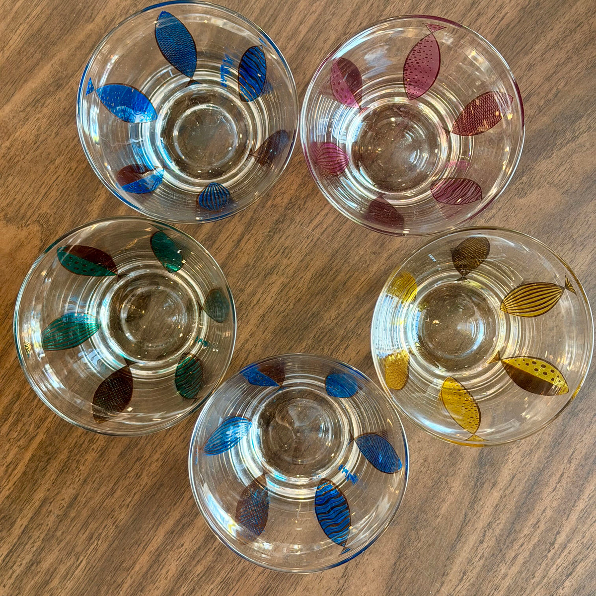 Vintage Fred Press Fish Glasses