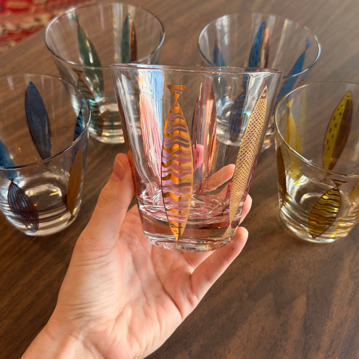 Vintage Fred Press Fish Glasses