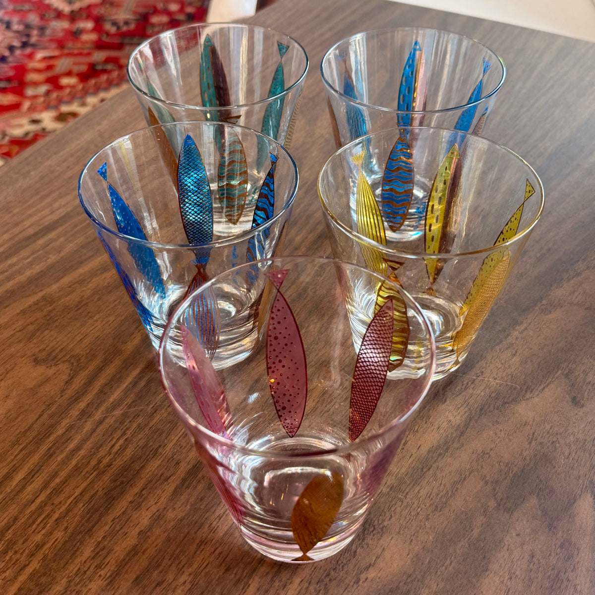Vintage Fred Press Fish Glasses