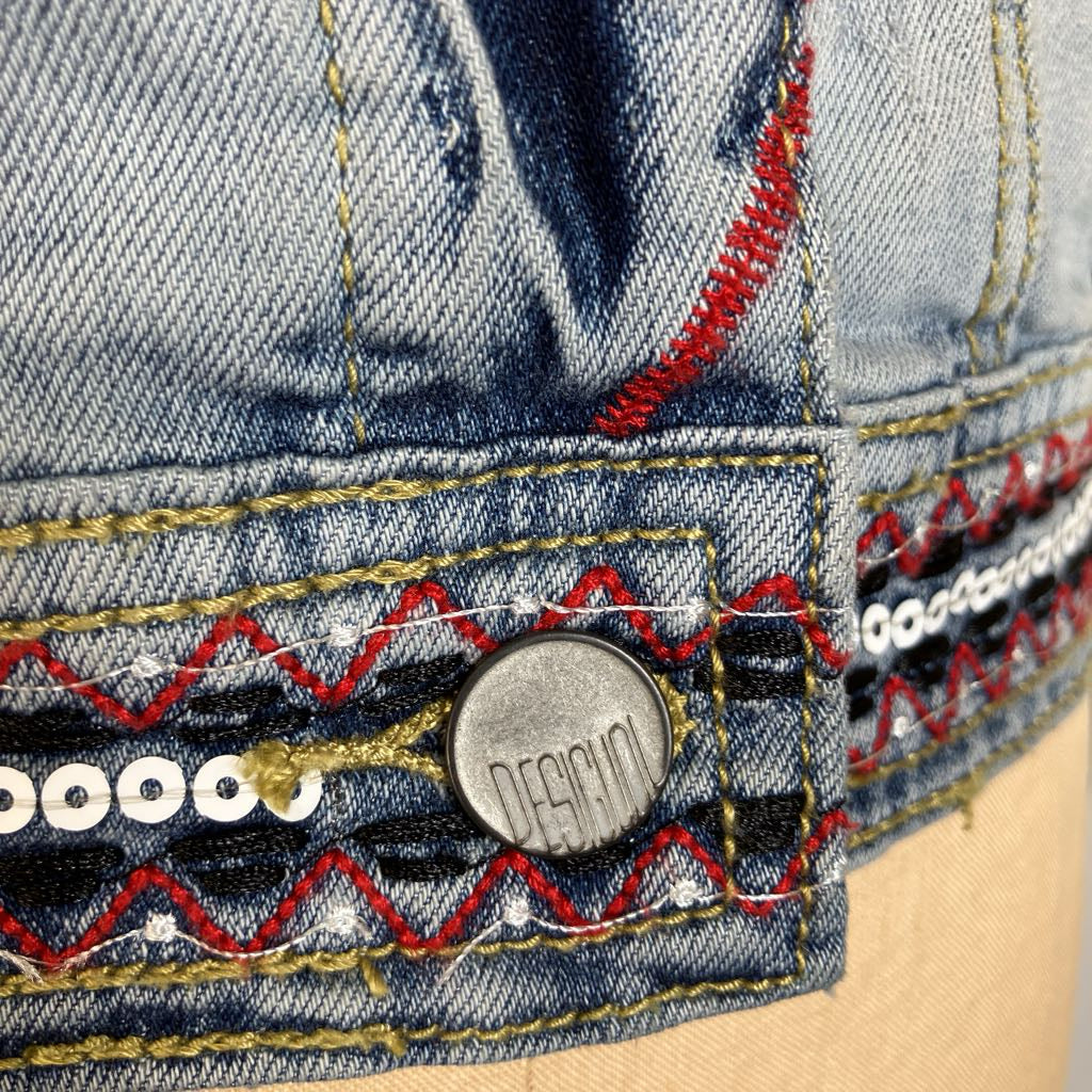 Embroidered Designer Denim Jacket