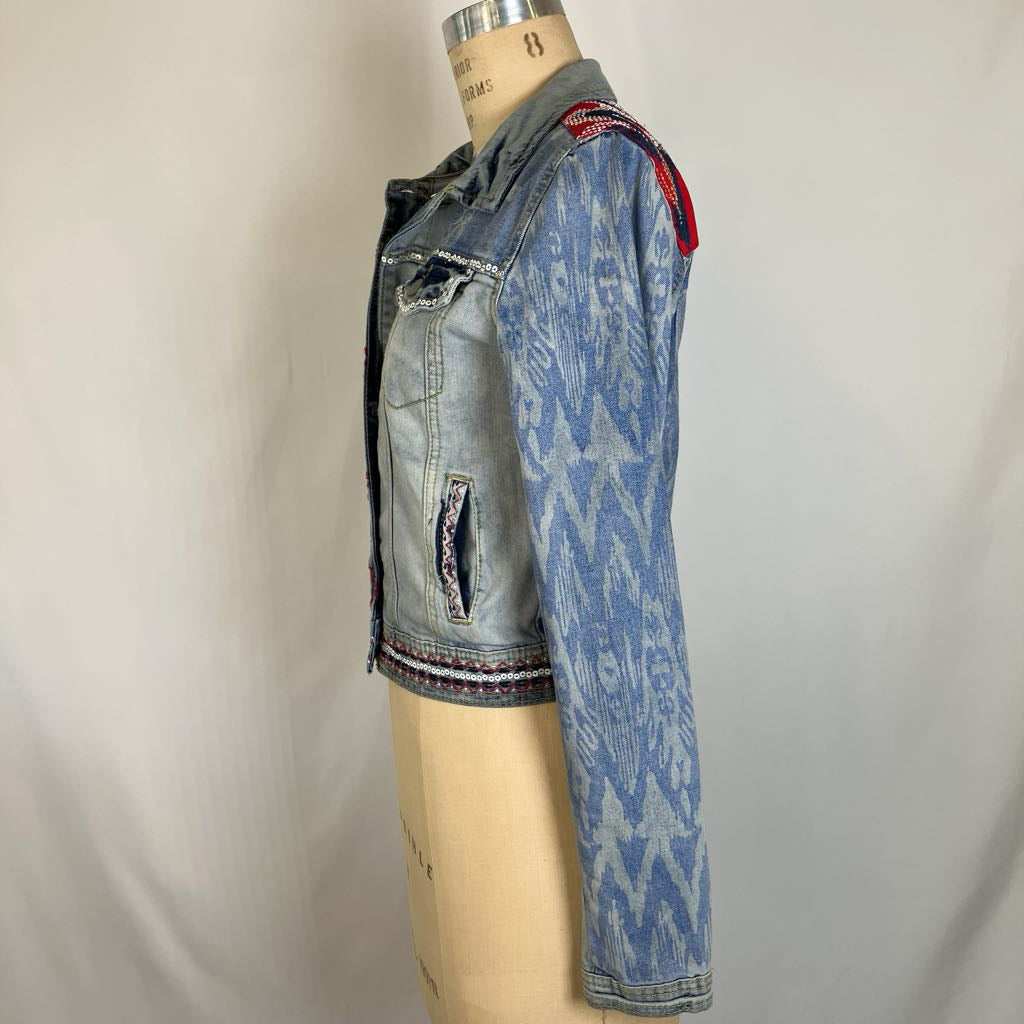 Embroidered Designer Denim Jacket