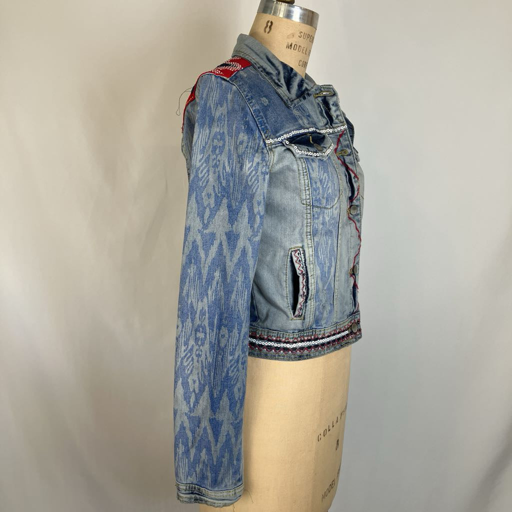 Embroidered Designer Denim Jacket