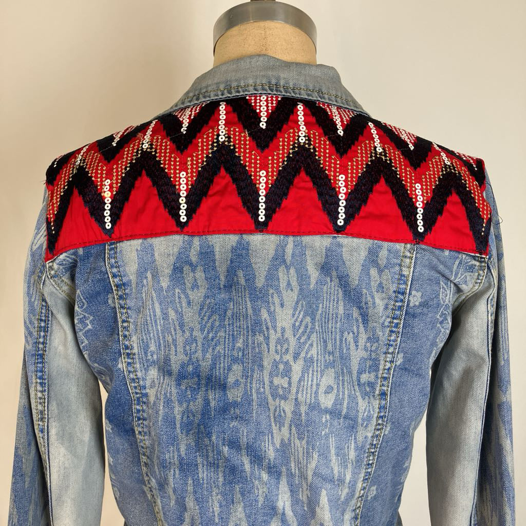 Embroidered Designer Denim Jacket