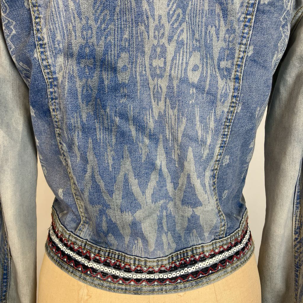 Embroidered Designer Denim Jacket