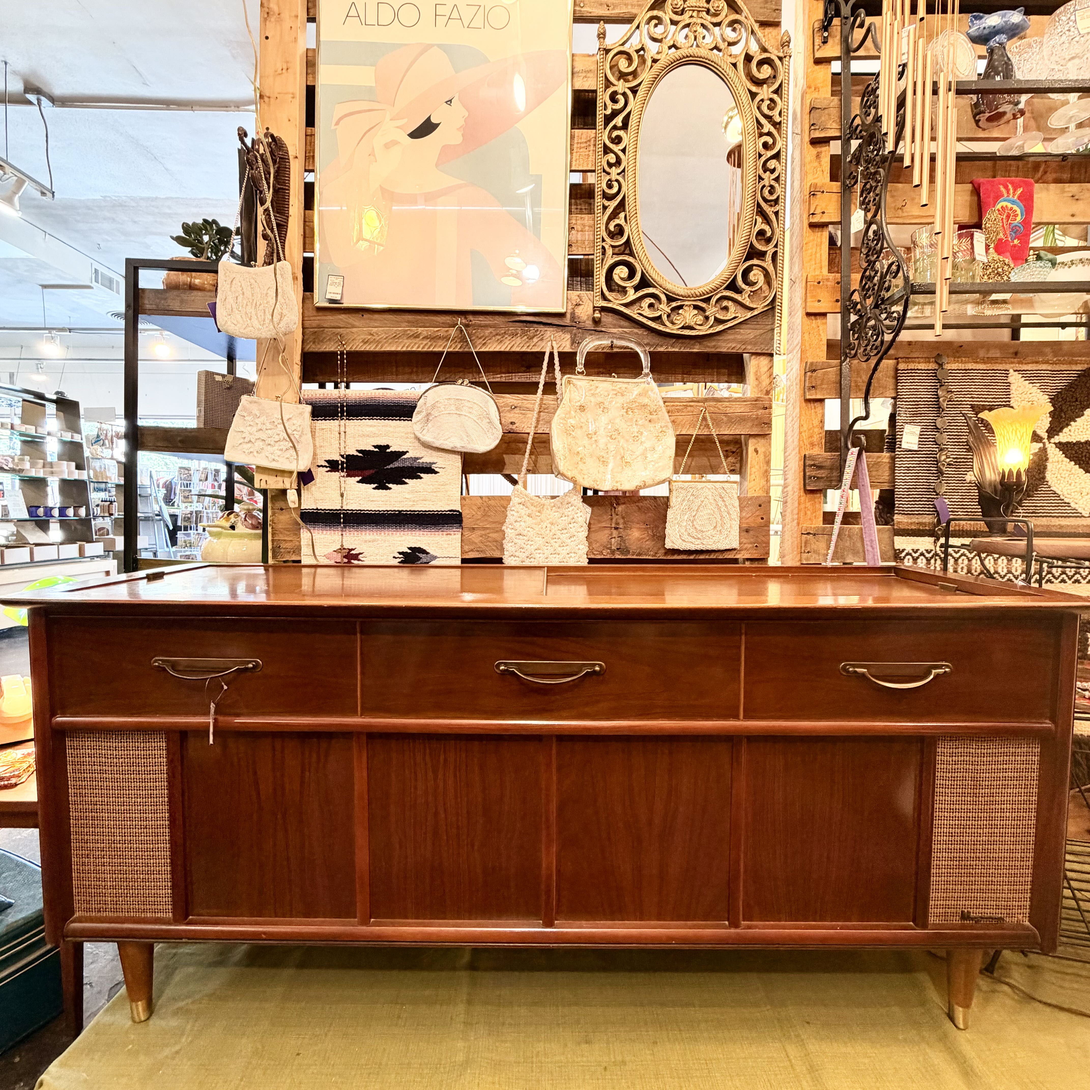 Vintage 1960s Magnavox Stereo Console