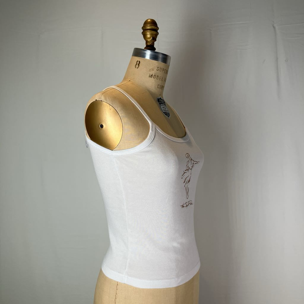 Hawaiian Dancer White Tank