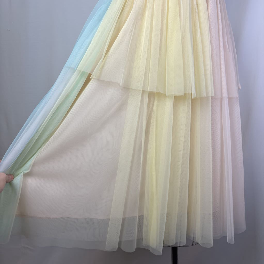 Pernille Rosenkilde Strapeless Tiered Tulle Dress