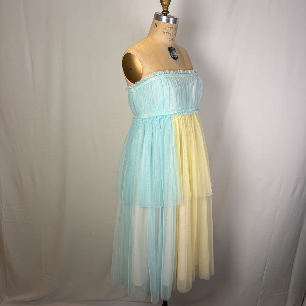 Pernille Rosenkilde Strapeless Tiered Tulle Dress