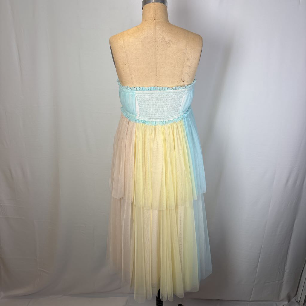 Pernille Rosenkilde Strapeless Tiered Tulle Dress