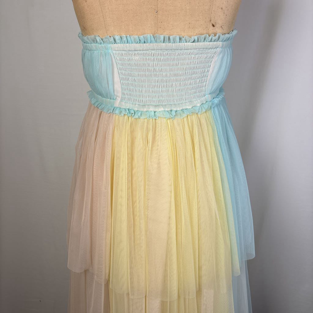 Pernille Rosenkilde Strapeless Tiered Tulle Dress