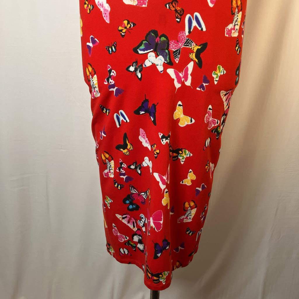 Red Butterfly Maxi Dress