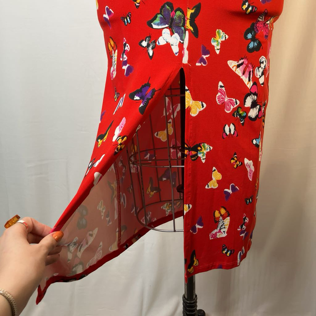 Red Butterfly Maxi Dress