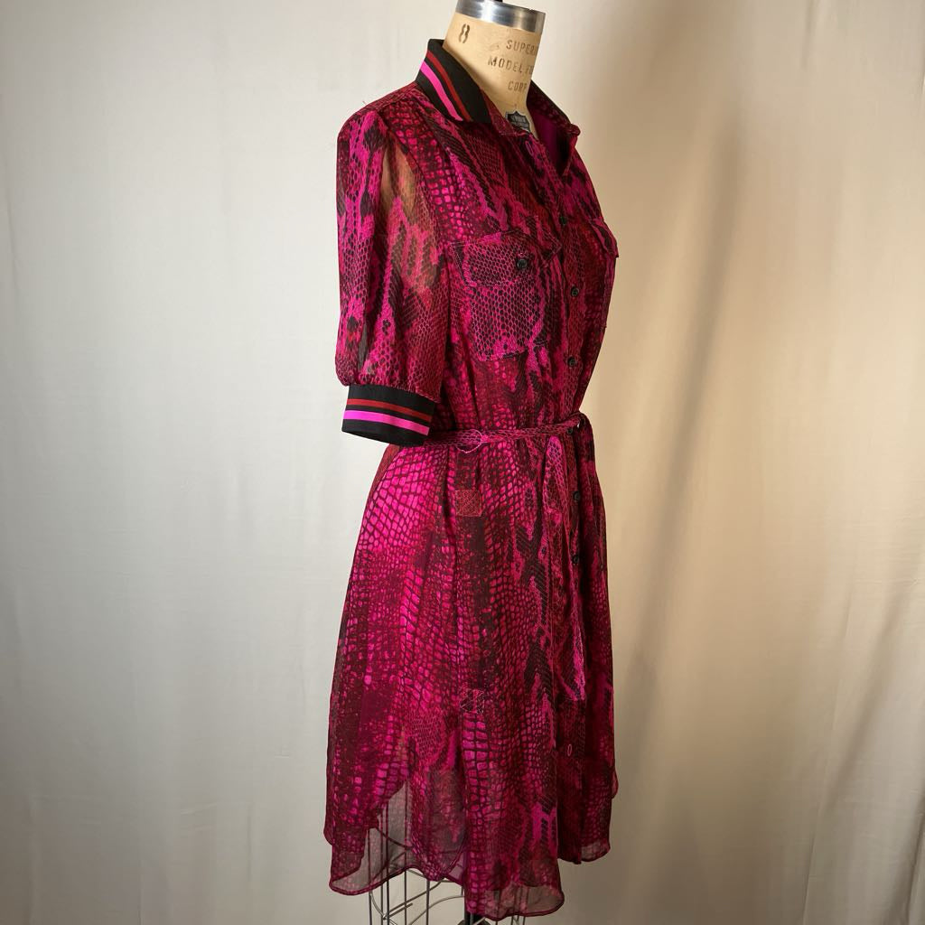 Anne Klein Pink Snake Dress