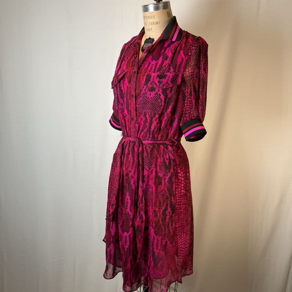 Anne Klein Pink Snake Dress
