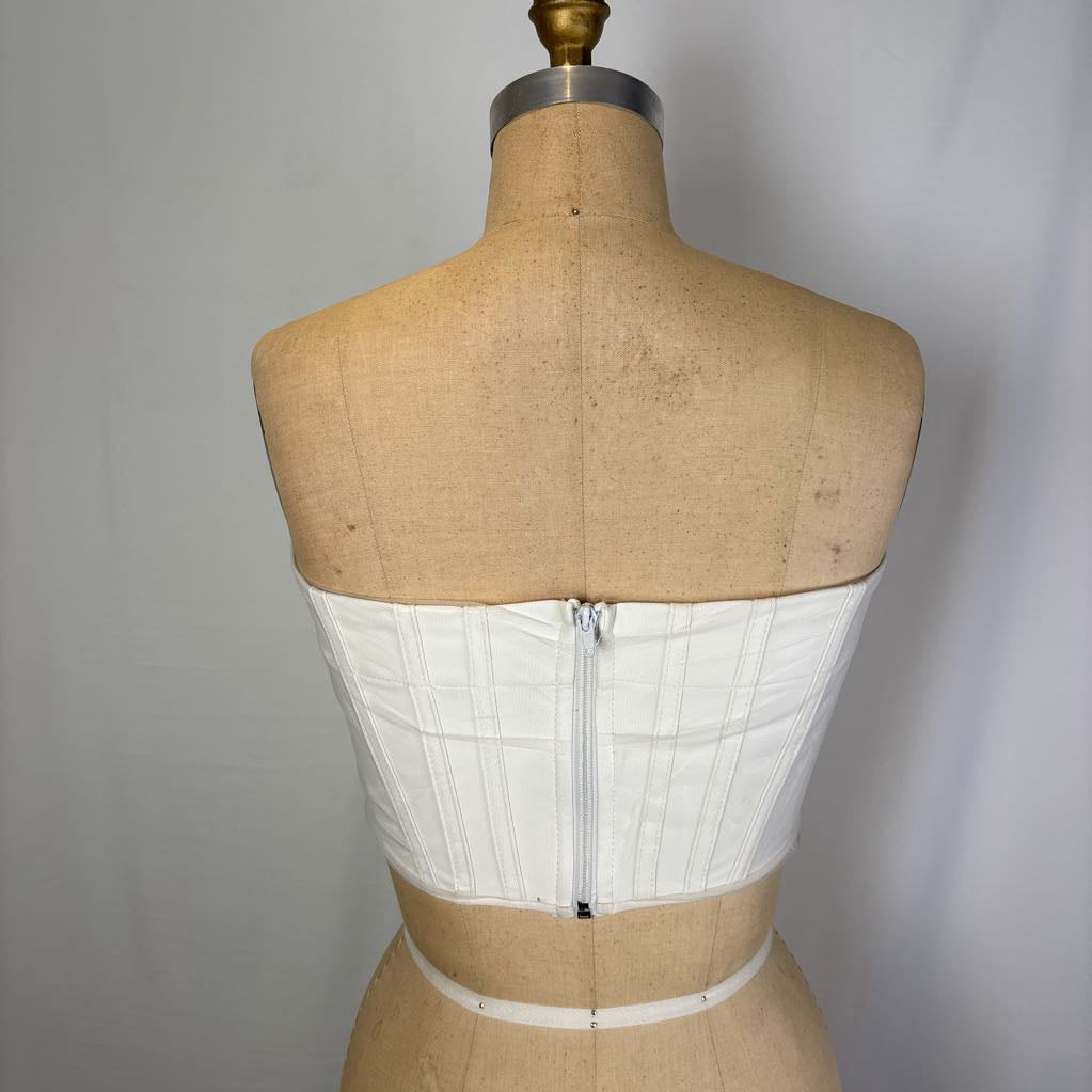 White Bandeau Top