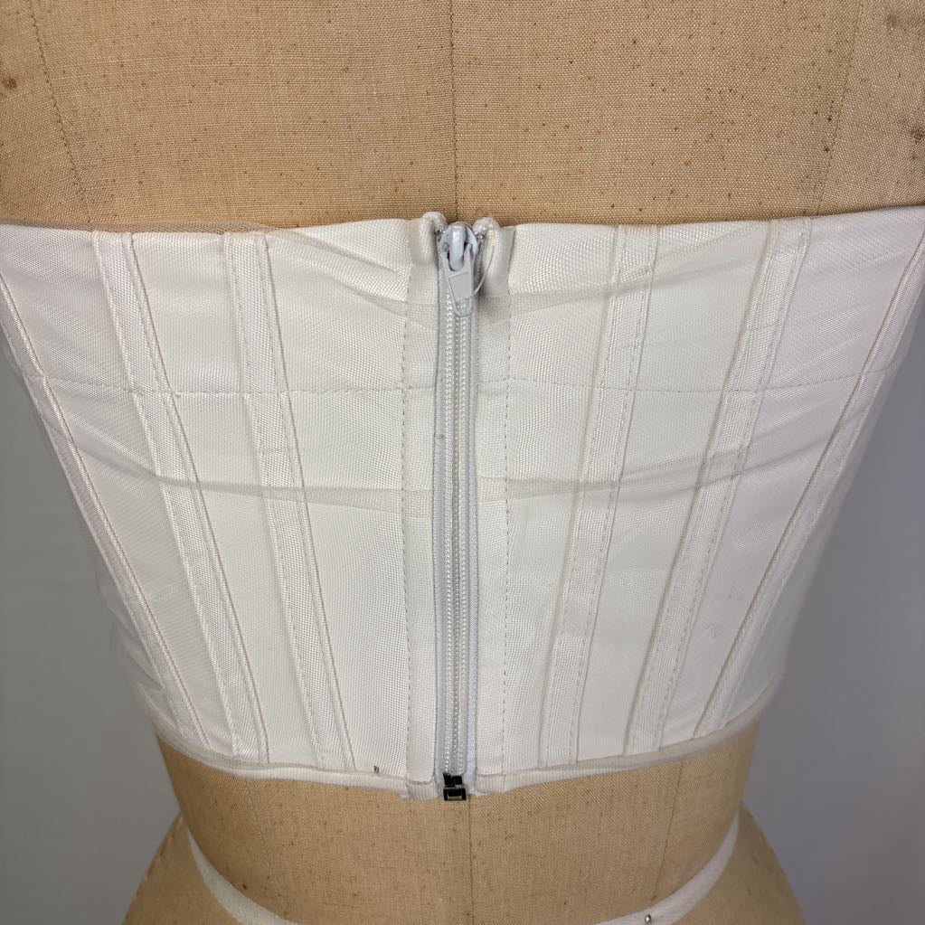 White Bandeau Top