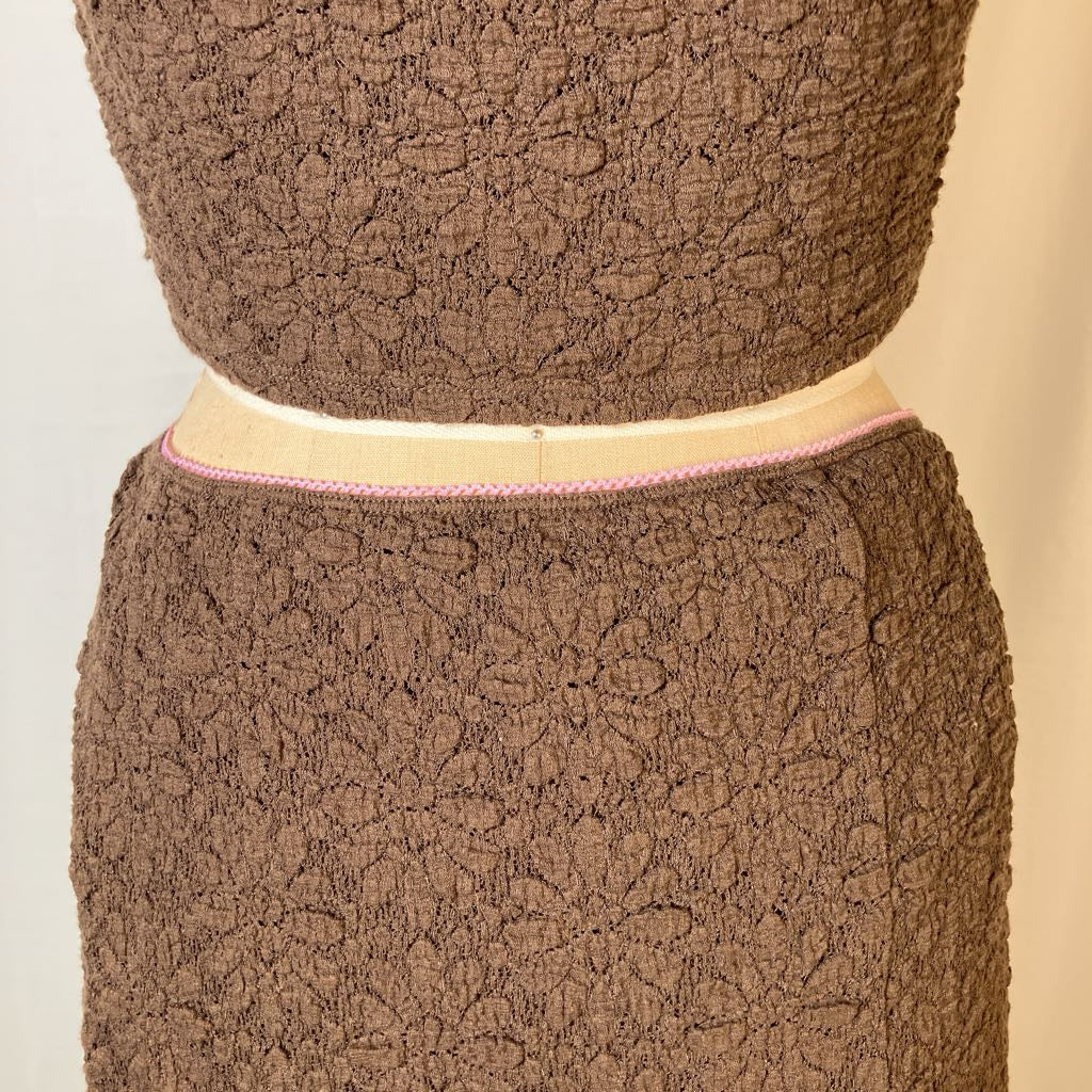 Two-Piece Textured Cami Top and Maxi Skirt