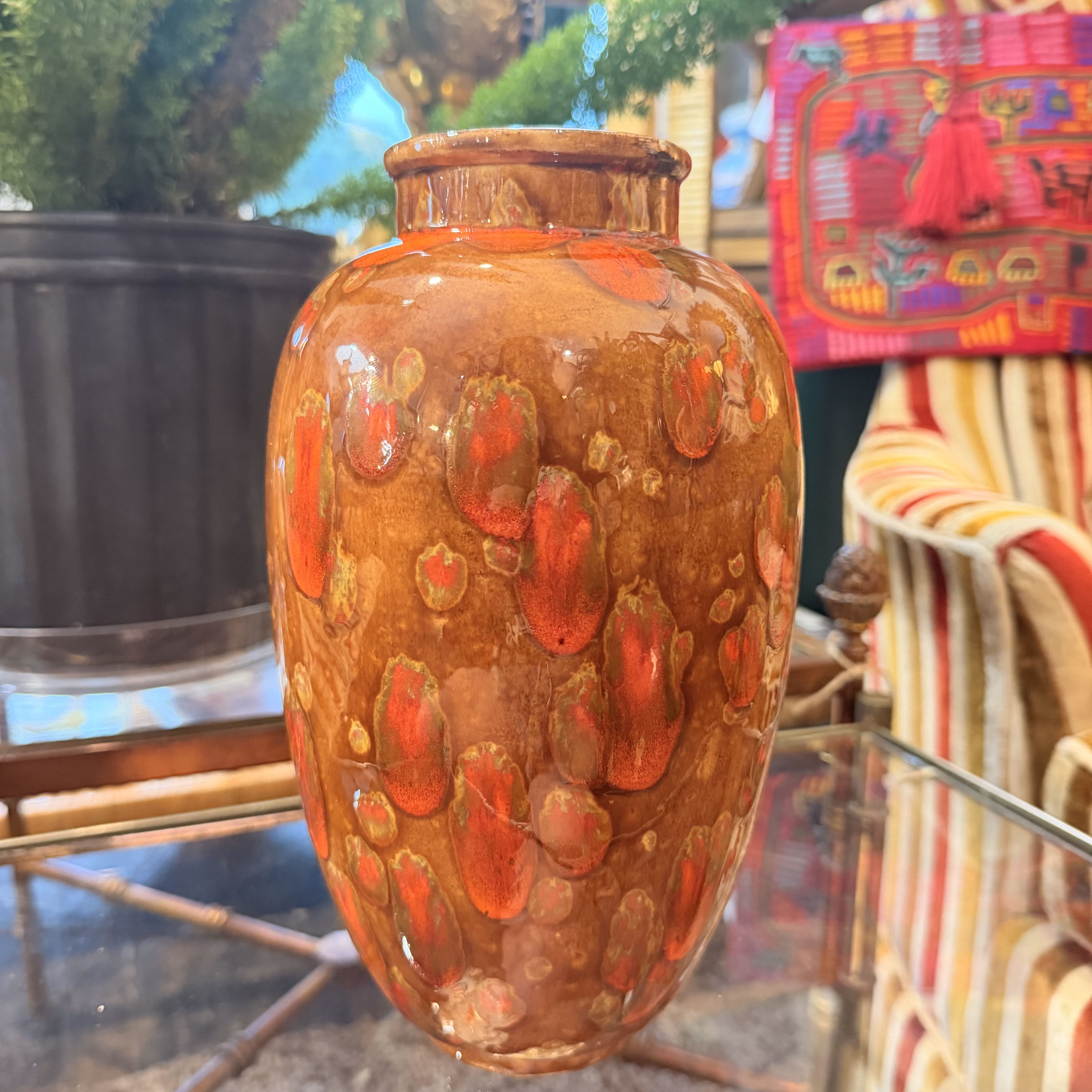 Glazed vintage vase