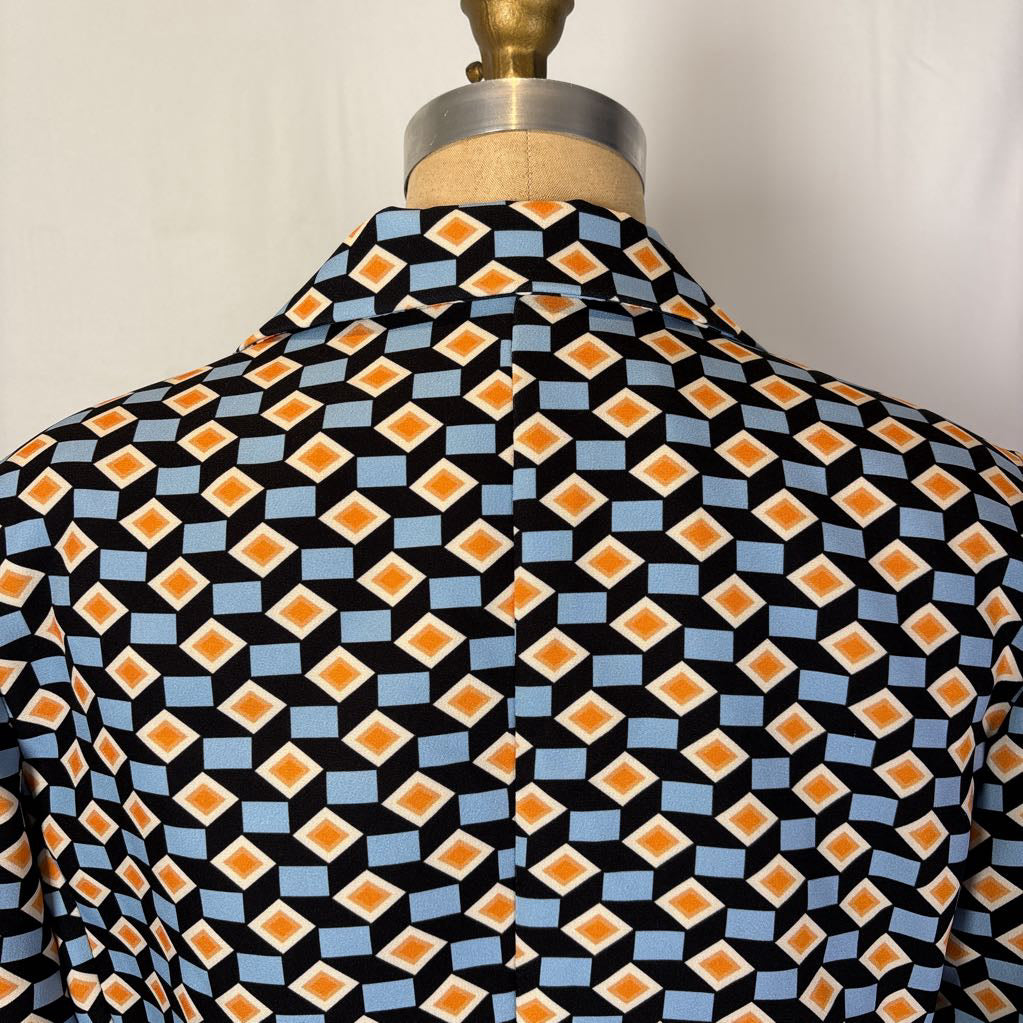 Geo Pattern Retro Mod Blazer