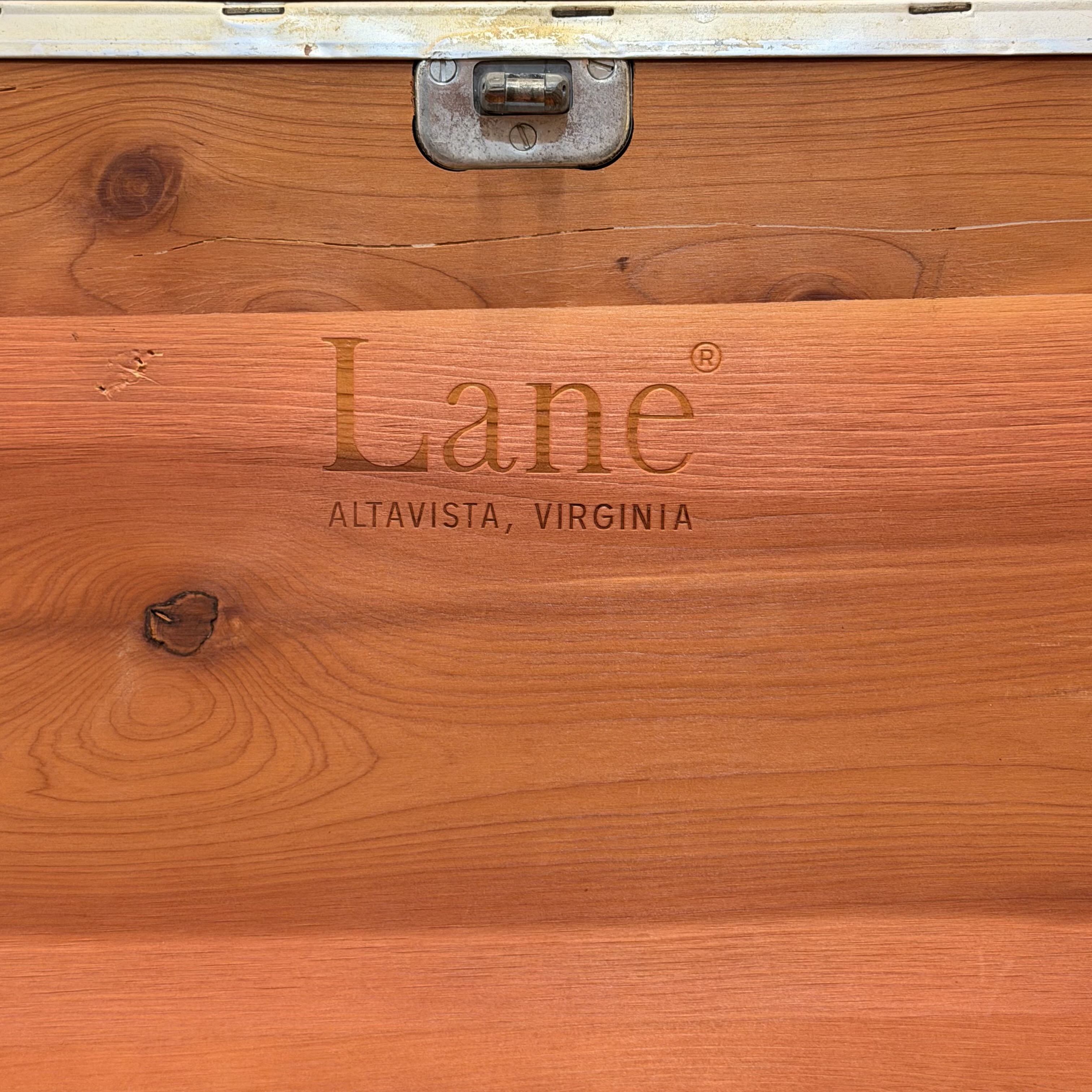 Mid Century Lane Cedar Chest w/ Brass Hardware