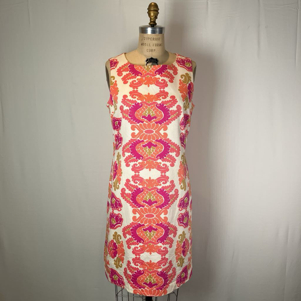 Vintage Inspired Shift Dress w/ Fab Print