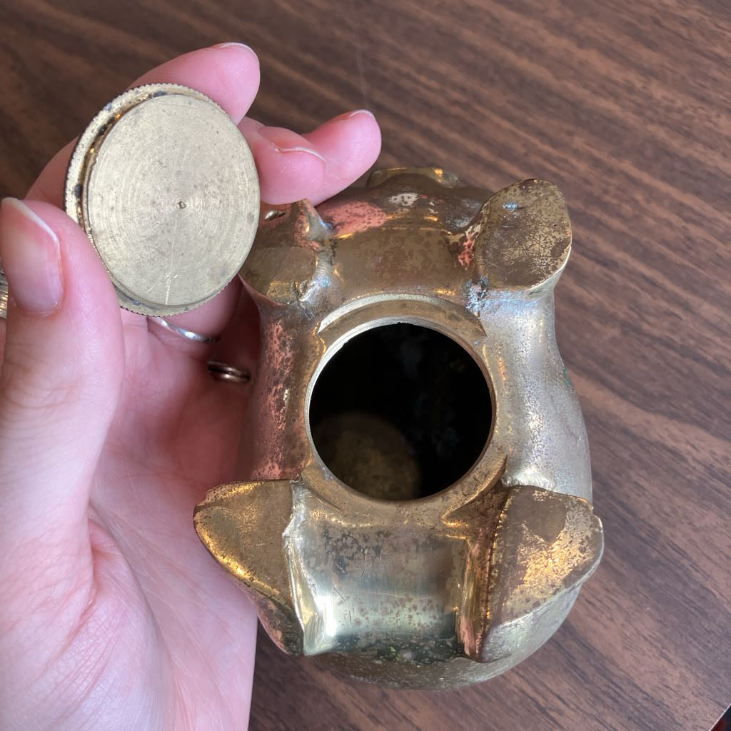 Vintage Brass Piggy Bank