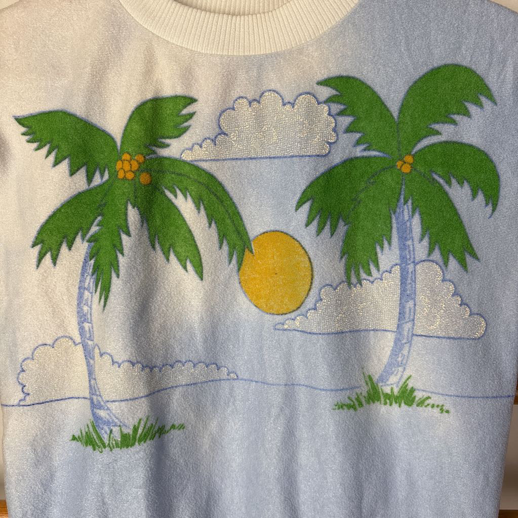 1970s Sleeveless Beach Shirt
