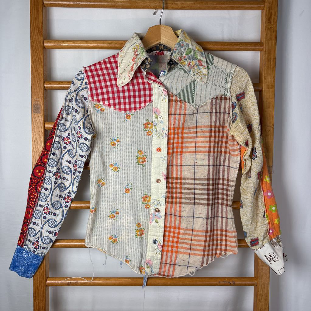 1970s Shirtlings Patchwork L/S Shirt