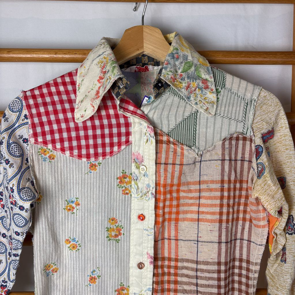 1970s Shirtlings Patchwork L/S Shirt