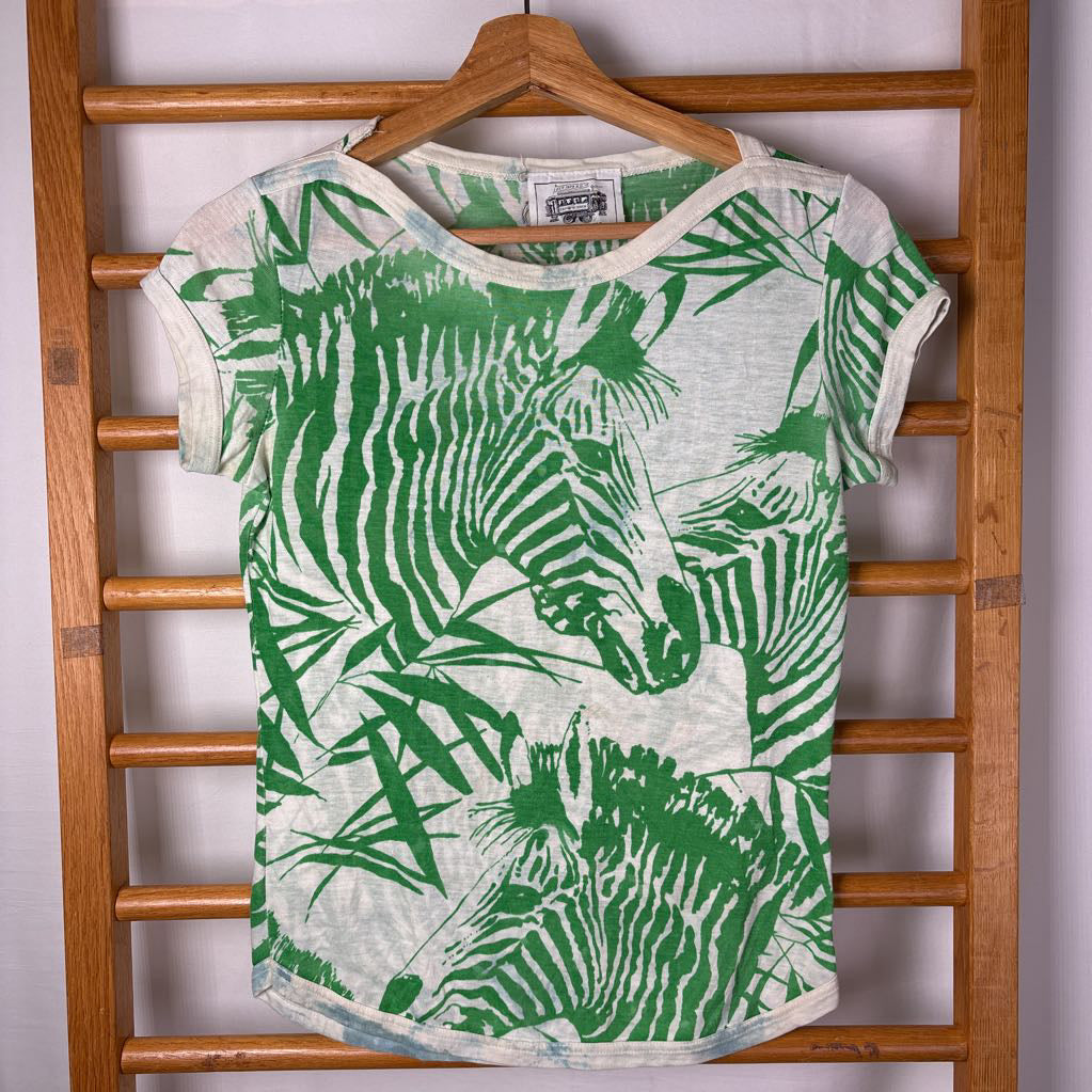 1970s Tea Party Zebra T-shirt