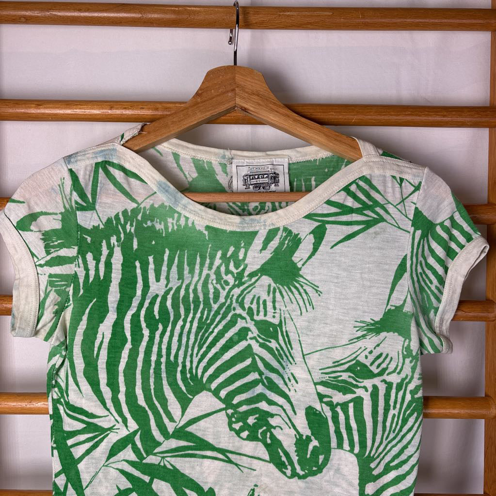 1970s Tea Party Zebra T-shirt