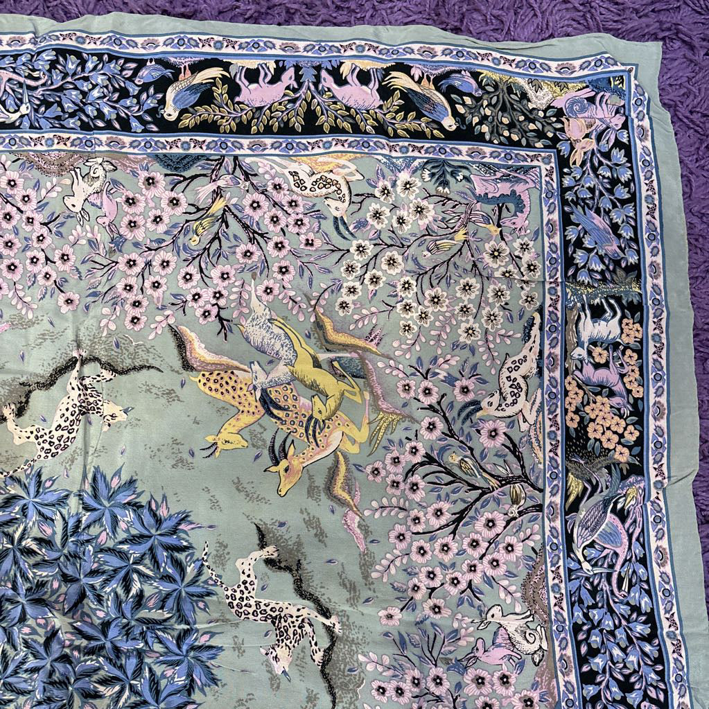 Vintage MitsuKoshi Silk Scarf
