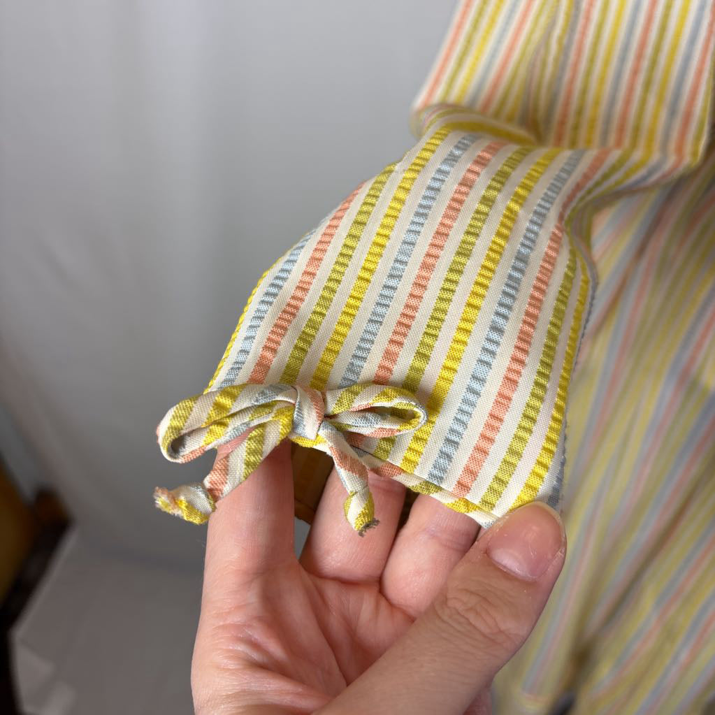 1960s Gay Gibson Pastel Seersucker Dress