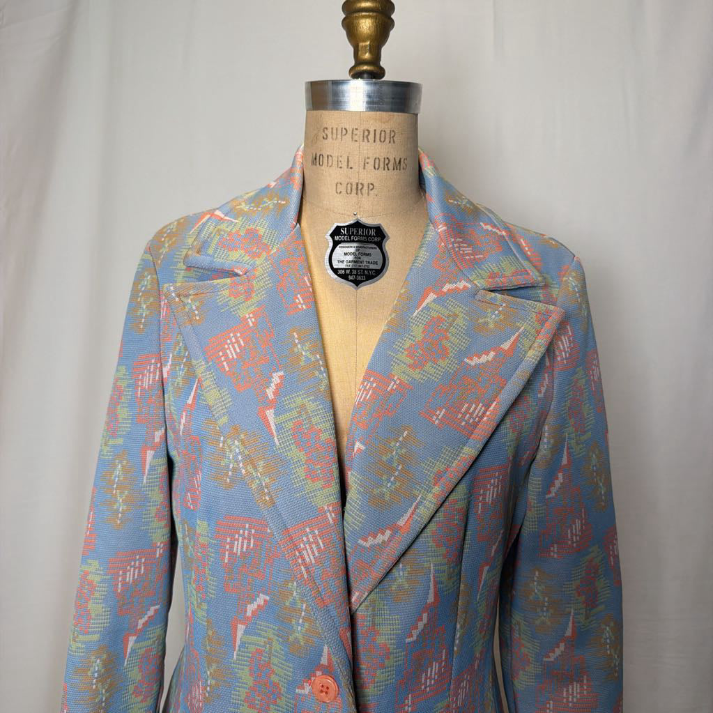 70s That Girl Double Knit Blazer