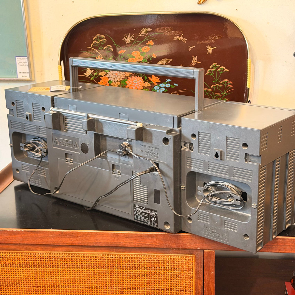 1980 Portable Dual Cassette Boombox