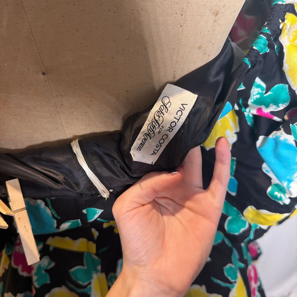 1980s Bold Victor Costa Mini Dress